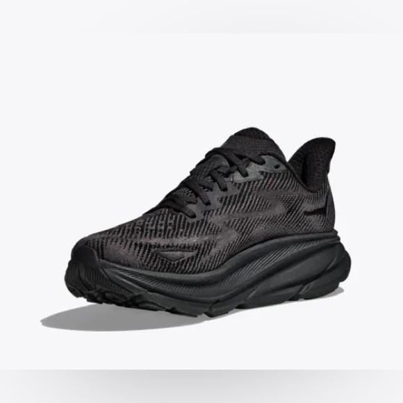 Hoka Clifton 9 Women's Running Shoes Black Size 8B Lightweight Sneakers - Picture 2 of 12